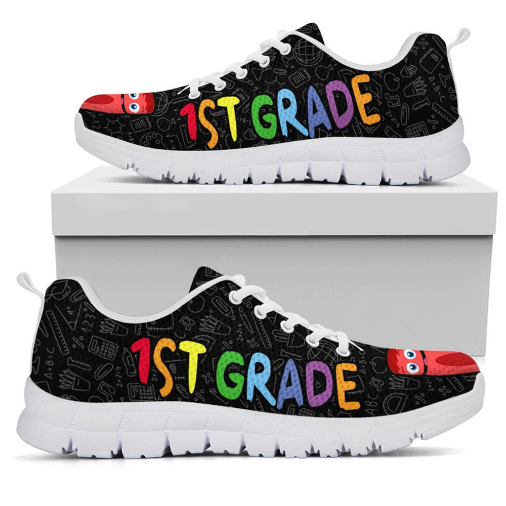 Teacher Sneaker, 1St Grade Teacher Hand Color Shoes, Fun Teacher Shoes