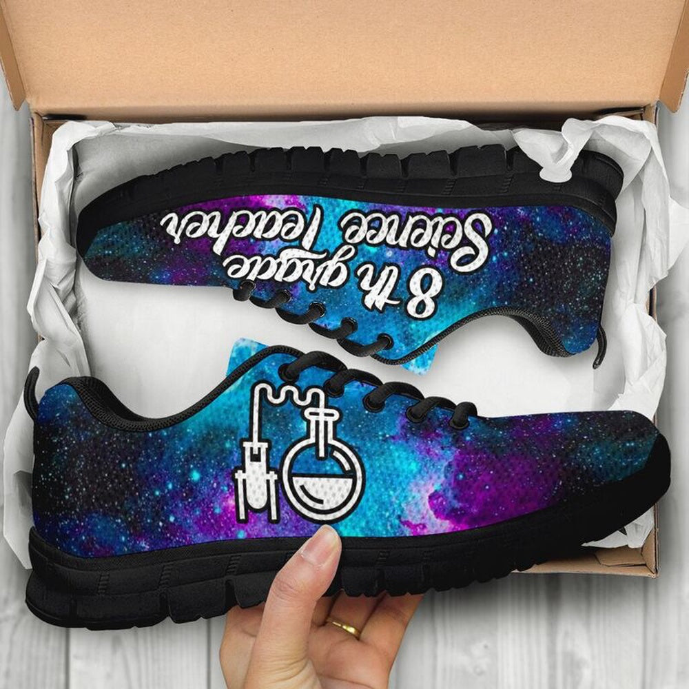 Teacher Sneaker, 8Th Grade Science Teacher Galaxy Sneakers, Fun Teacher Shoes