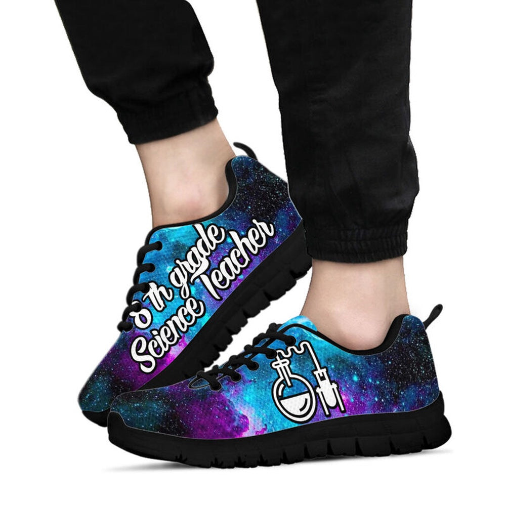 Teacher Sneaker, 8Th Grade Science Teacher Galaxy Sneakers, Fun Teacher Shoes