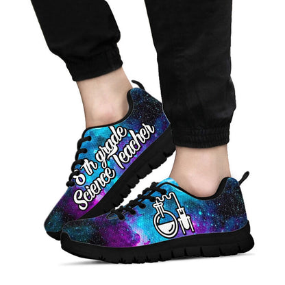 Teacher Sneaker, 8Th Grade Science Teacher Galaxy Sneakers, Fun Teacher Shoes