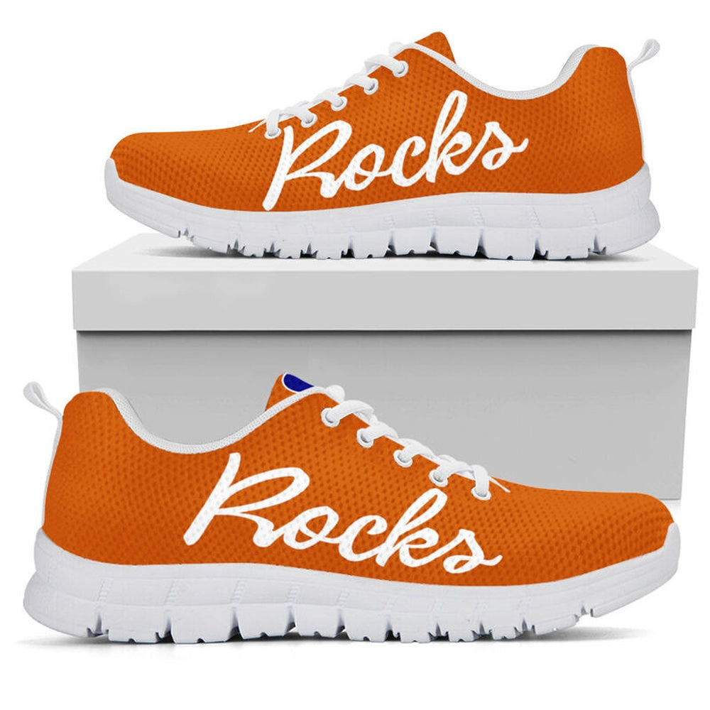Teacher Sneaker, AVID Teacher Rock Navy, Burnt Orange Sneakers, Fun Teacher Shoes
