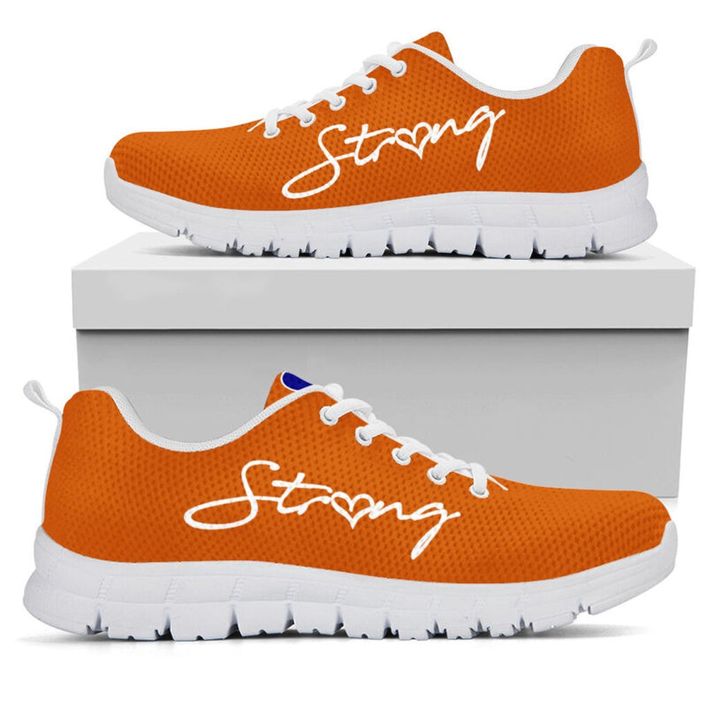 Teacher Sneaker, AVID Teacher Strong Navy, Burnt Orange Sneakers, Fun Teacher Shoes