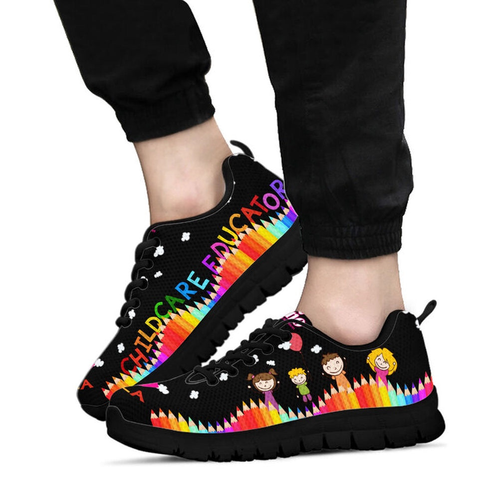 Teacher Sneaker, Abc Childcare Education Shoes Sneakers, Fun Teacher Shoes