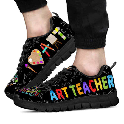 Teacher Sneaker, Art Teacher I Love Art Sneaker Shoes, Fun Teacher Shoes