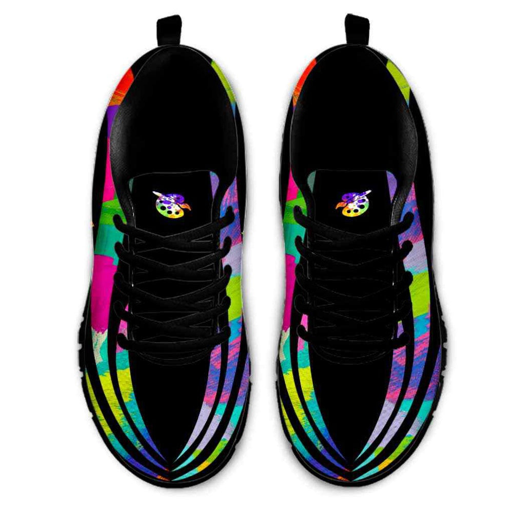 Teacher Sneaker, Art Teacher Line Oil Painting Sneaker Shoes, Fun Teacher Shoes