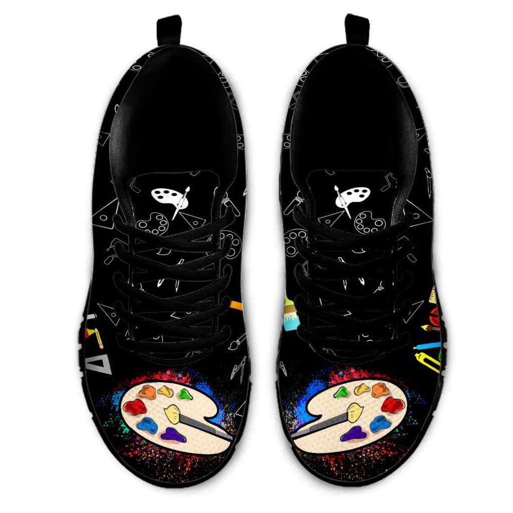 Teacher Sneaker, Art Teacher Love Sneaker Shoes, Fun Teacher Shoes