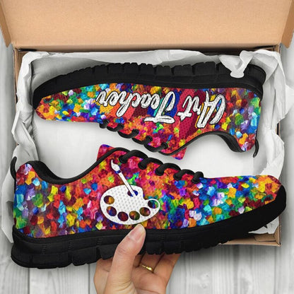 Teacher Sneaker, Art Teacher Paint Art Shoes Sneakers, Fun Teacher Shoes