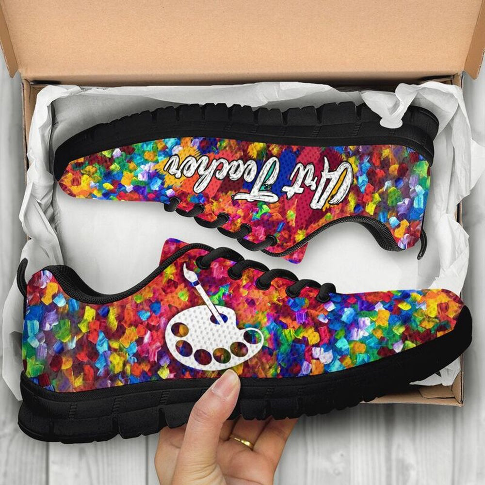 Teacher Sneaker, Art Teacher Paint Art Sneakers, Fun Teacher Shoes