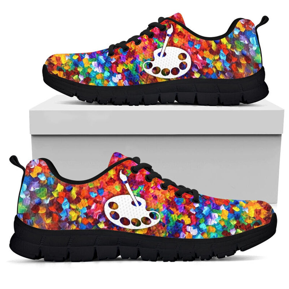 Teacher Sneaker, Art Teacher Paint Art Sneakers, Fun Teacher Shoes