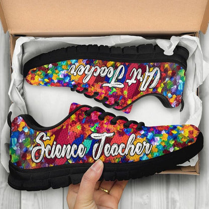 Teacher Sneaker, Art Teacher Science Teacher Paint Art Sneakers, Men Shoes, Fun Teacher Shoes