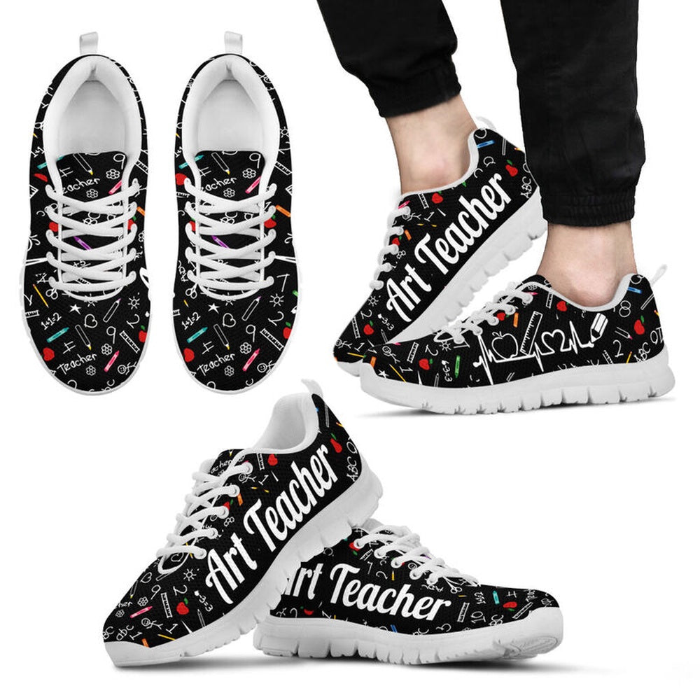 Teacher Sneaker, Art Teacher Sneakers, Fun Teacher Shoes