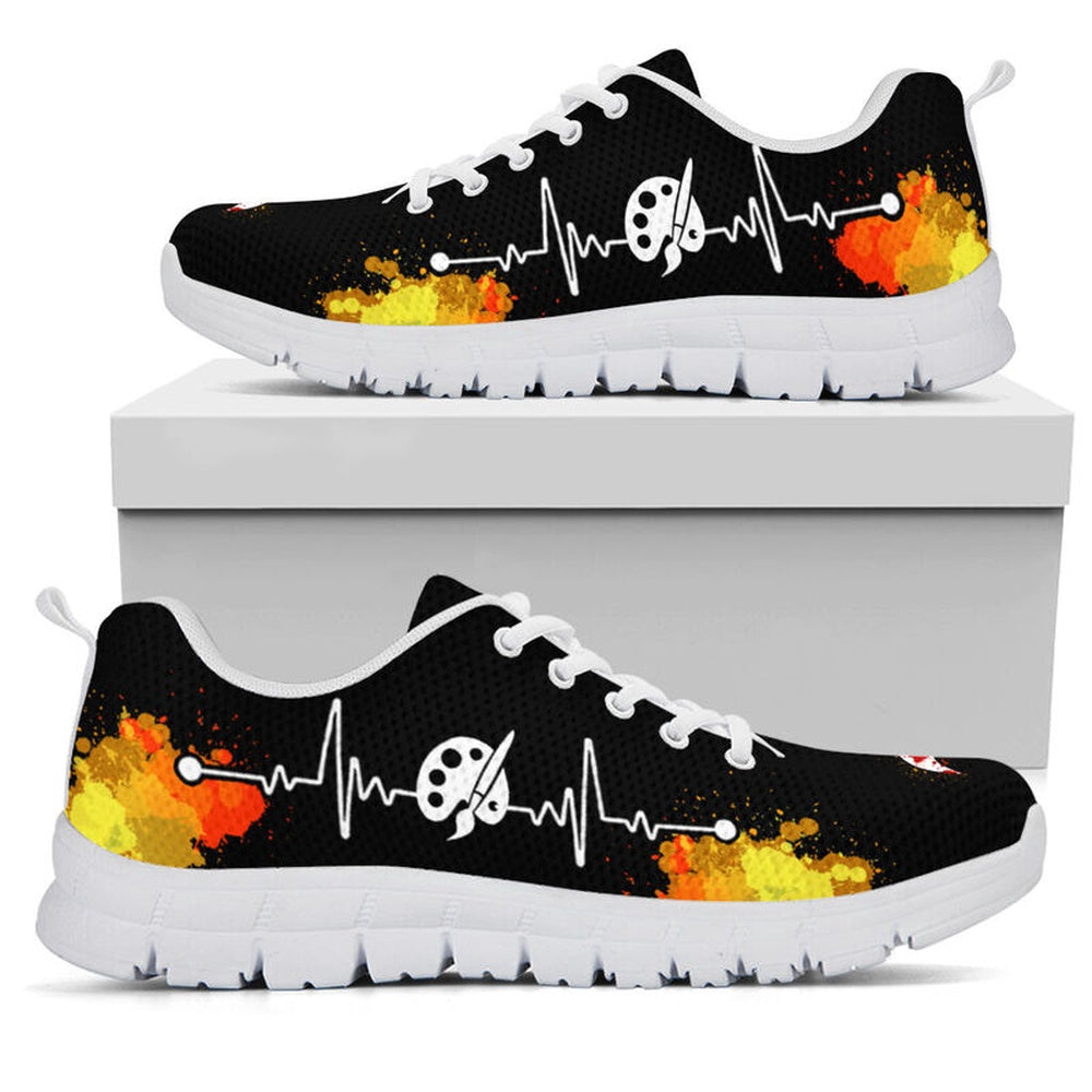 Teacher Sneaker, Art Teacher Water Color Sneakers, Kids, Fun Teacher Shoes