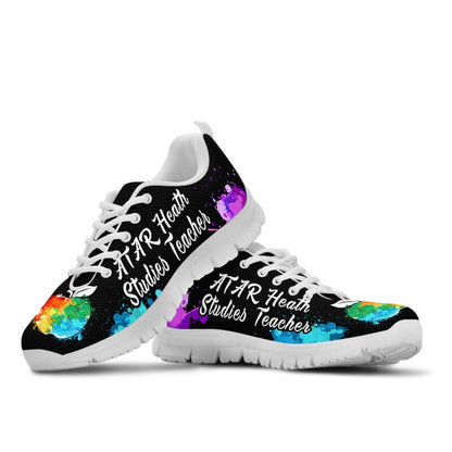 Teacher Sneaker, Atar Heath Studies Teacher Art Sneakers, Fun Teacher Shoes