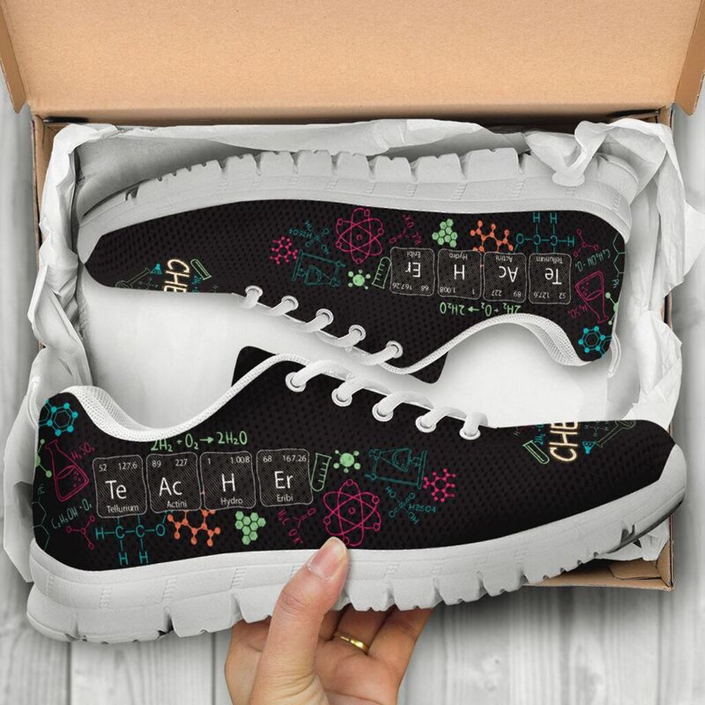 Teacher Sneaker, Chemistry Teacher Shoes Sneakers, Fun Teacher Shoes