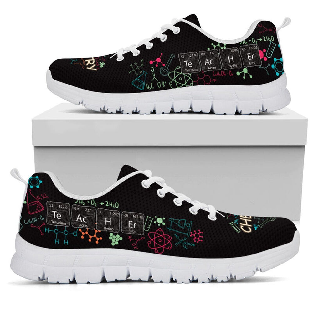 Teacher Sneaker, Chemistry Teacher Shoes Sneakers, Fun Teacher Shoes