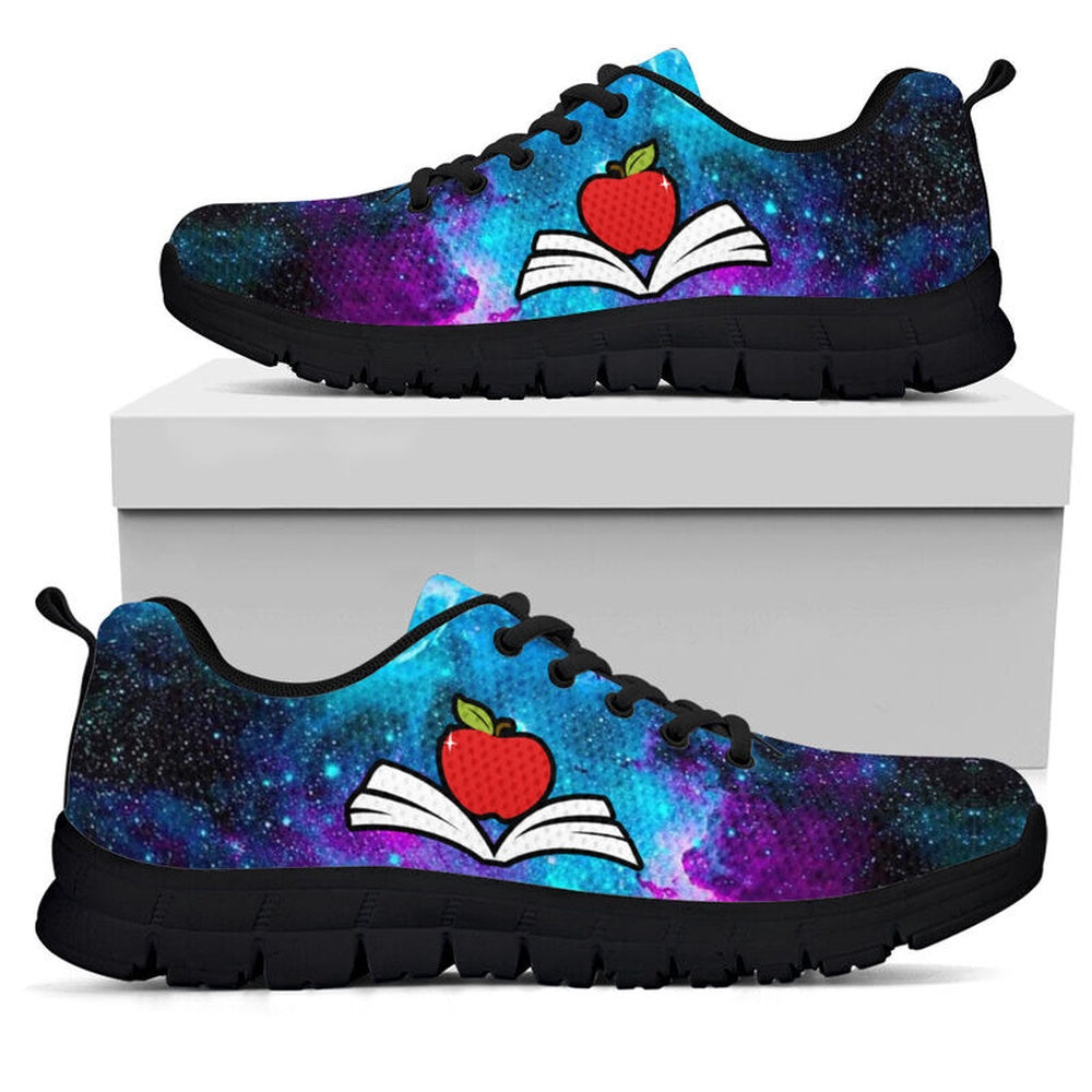 Teacher Sneaker, Child Care Educator Galaxy Sneakers, Fun Teacher Shoes