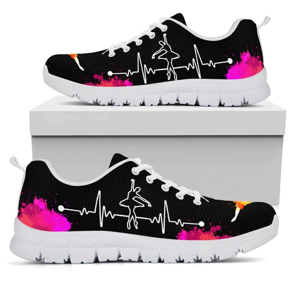 Teacher Sneaker, Dance Teacher Art Pink Black Sneakers, Fun Teacher Shoes