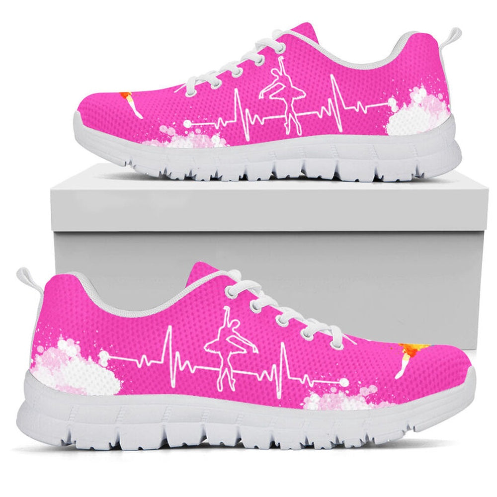 Teacher Sneaker, Dance Teacher Art Pink White Sneakers, Fun Teacher Shoes