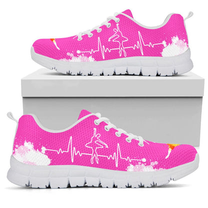 Teacher Sneaker, Dance Teacher Art Pink White Sneakers, Fun Teacher Shoes