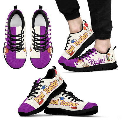 Teacher Sneaker, Dual Teacher Rocks Sneakers, Fun Teacher Shoes