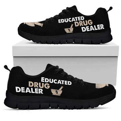 Teacher Sneaker, Educated Drug Dealer Shoes Sneakers, Fun Teacher Shoes