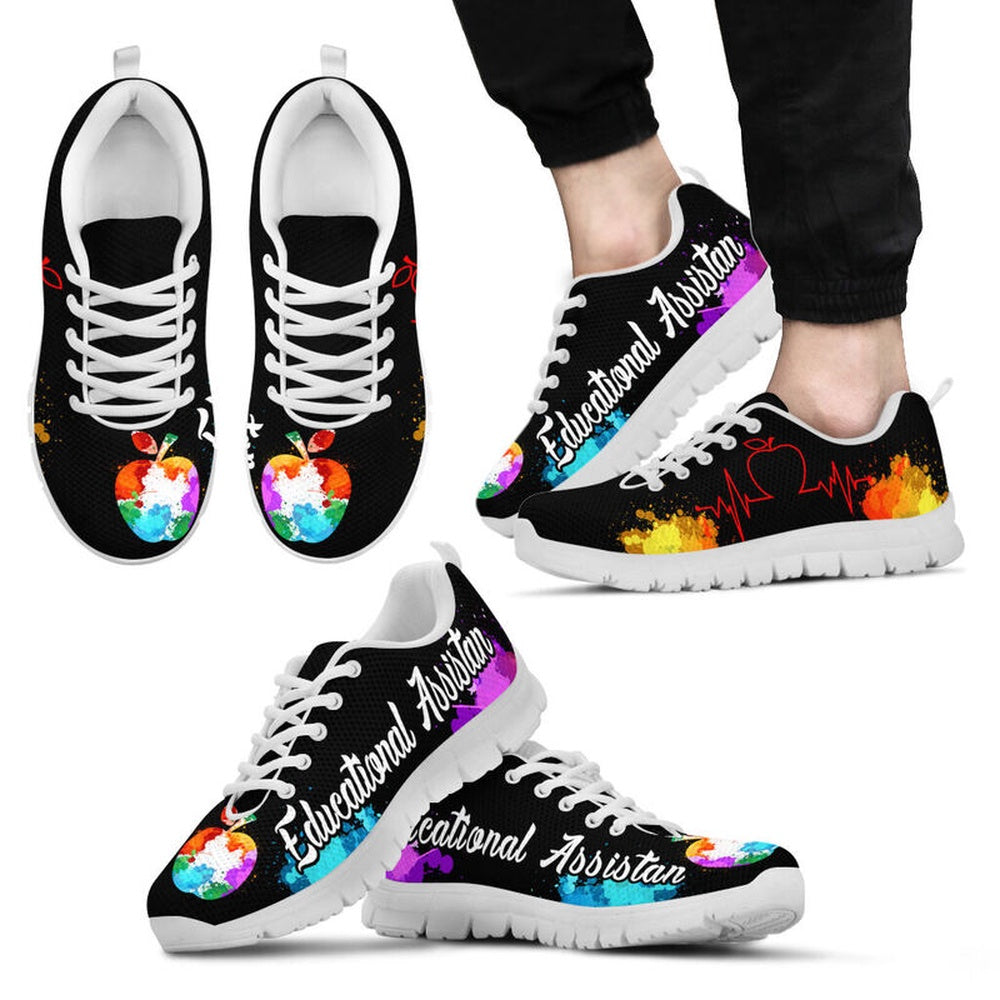 Teacher Sneaker, Educational Assistan Art Shoes Sneakers, Fun Teacher Shoes