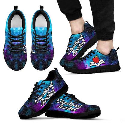 Teacher Sneaker, Educational  Assistant- galaxy kd Sneakers, Fun Teacher Shoes