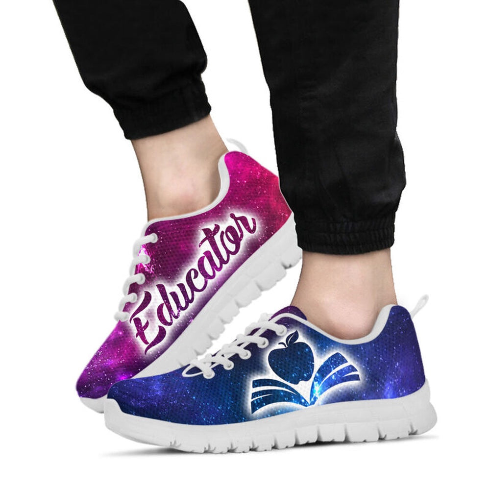 Teacher Sneaker, Educator Galaxy Sneakers, Fun Teacher Shoes