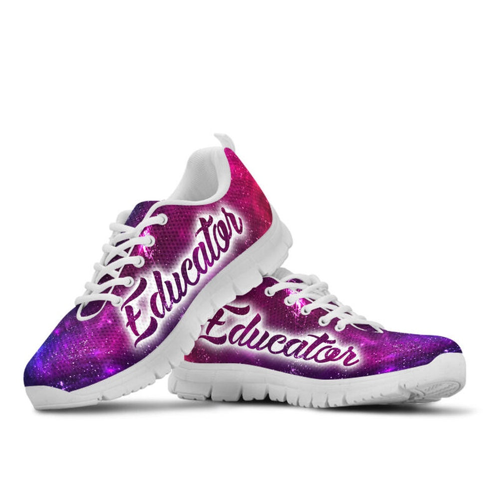 Teacher Sneaker, Educator Galaxy Sneakers, Fun Teacher Shoes