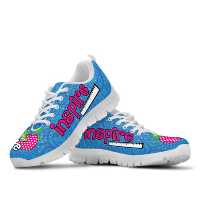 Teacher Sneaker, Educator Love Inspire Sneakers, Fun Teacher Shoes