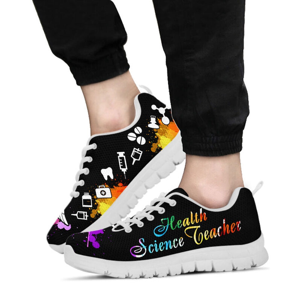 Teacher Sneaker, Health Science Teacher Shoes Sneakers, Fun Teacher Shoes