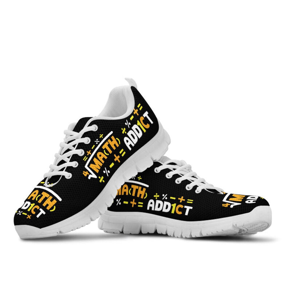 Teacher Sneaker, Math Addict Shoes Sneakers, Fun Teacher Shoes