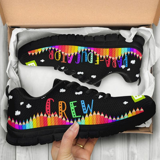 Teacher Sneaker, Para-Educator Crew Sneakers, Fun Teacher Shoes