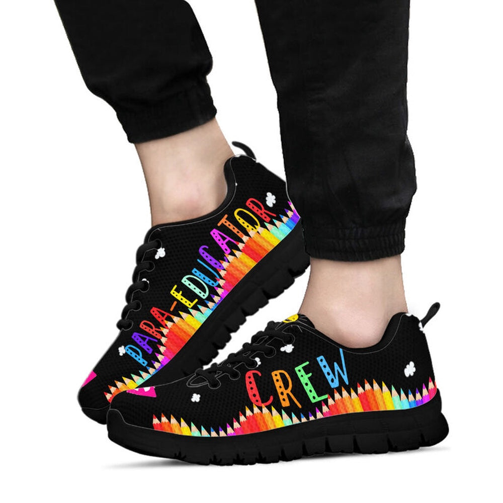 Teacher Sneaker, Para-Educator Crew Sneakers, Fun Teacher Shoes