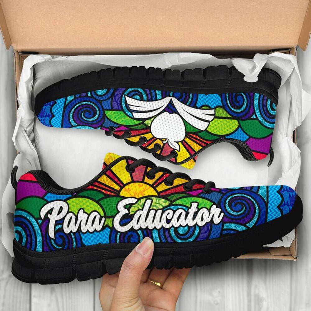 Teacher Sneaker, Para Educator Sunpic Shoes Sneakers, Fun Teacher Shoes