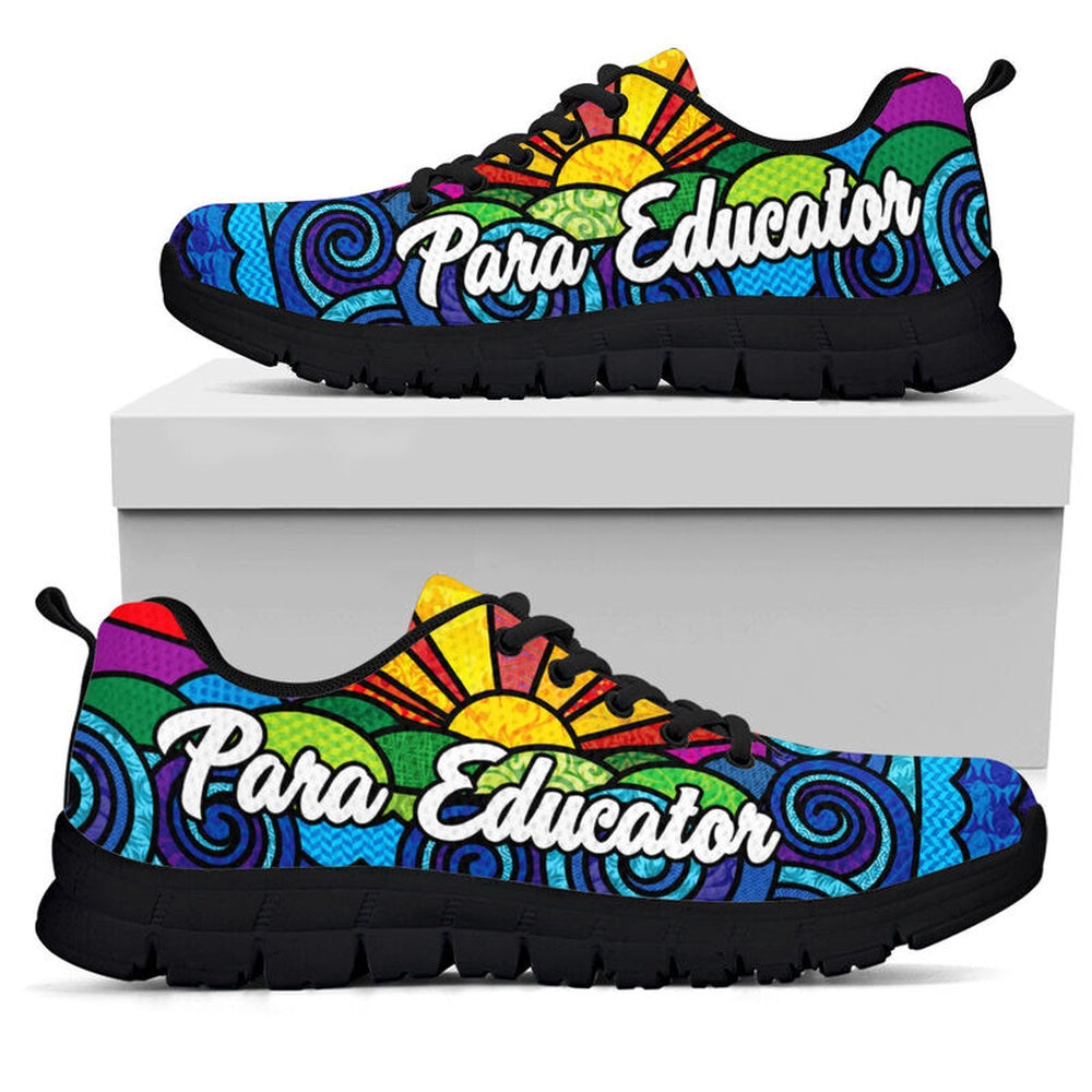 Teacher Sneaker, Para Educator Sunpic Shoes Sneakers, Fun Teacher Shoes