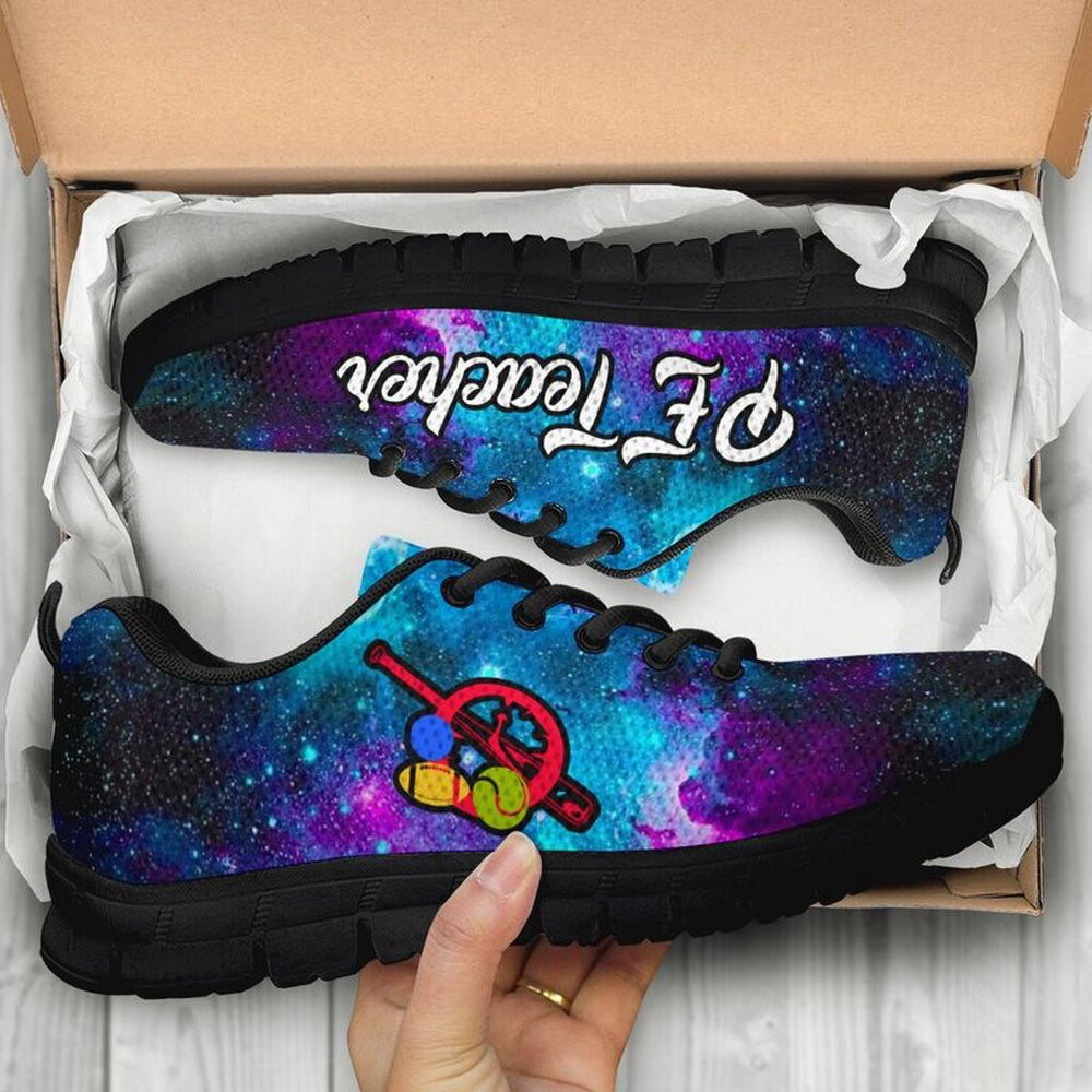 Teacher Sneaker, Pe Teacher- Galaxy Sneakers, Fun Teacher Shoes