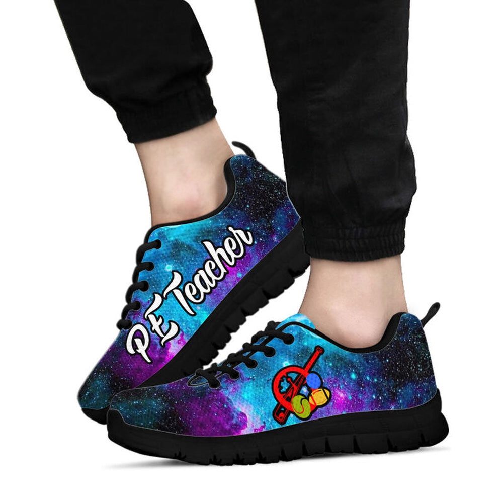 Teacher Sneaker, Pe Teacher- Galaxy Sneakers, Fun Teacher Shoes