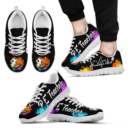 Teacher Sneaker, Pe Teacher Art Color Sneakers, Fun Teacher Shoes
