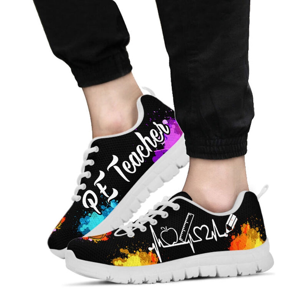 Teacher Sneaker, Pe Teacher Art Color Sneakers, Fun Teacher Shoes