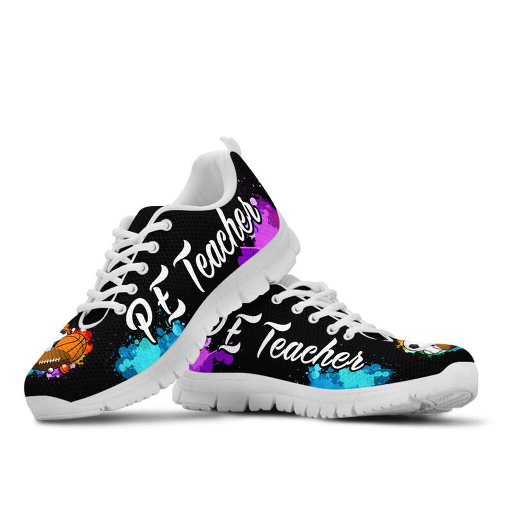 Teacher Sneaker, Pe Teacher Art Color Sneakers, Fun Teacher Shoes