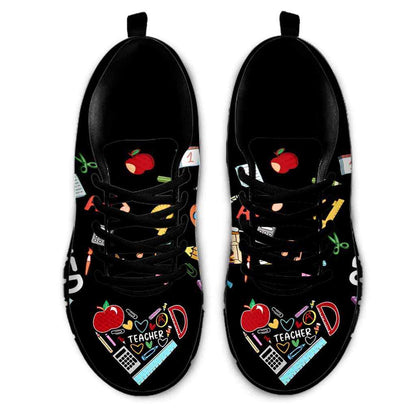 Teacher Sneaker, Sped Teacher Colorful Tools Love Sneakers Shoes, Fun Teacher Shoes