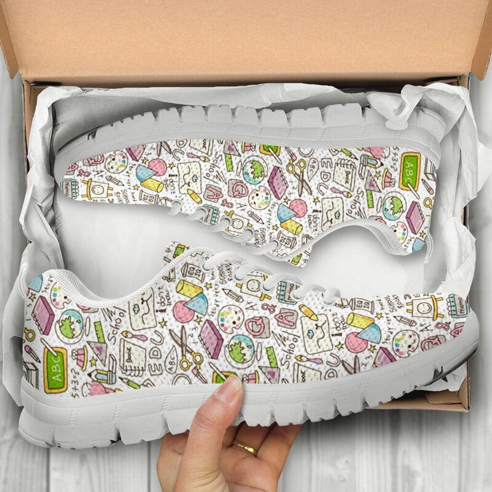 Teacher Sneaker, Super Cute Teacher Sneaker Sneakers, Fun Teacher Shoes