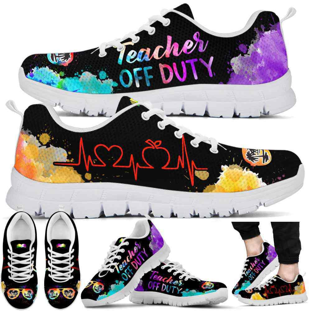 Teacher Sneaker, Teacher Off Duty Sneakers Shoes, Fun Teacher Shoes