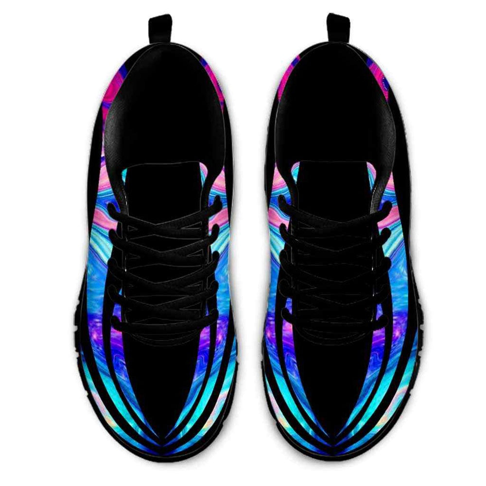 Teacher Sneaker, Teacher Sneakers Gym Running Shoes, Blue Neon Line Shoes, Fun Teacher Shoes