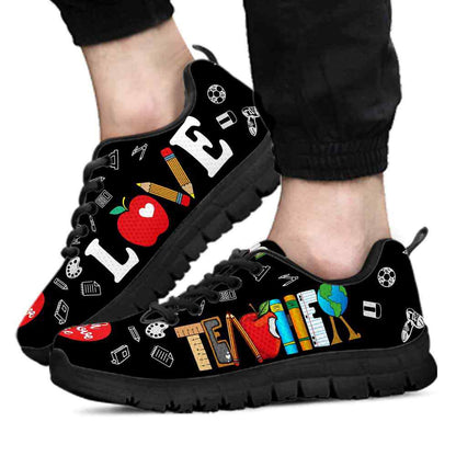 Teacher Sneaker, Teacher Tools Love Sneakers Shoes, Fun Teacher Shoes