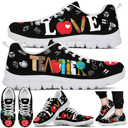 Teacher Sneaker, Teacher Tools Love Sneakers Shoes, Fun Teacher Shoes