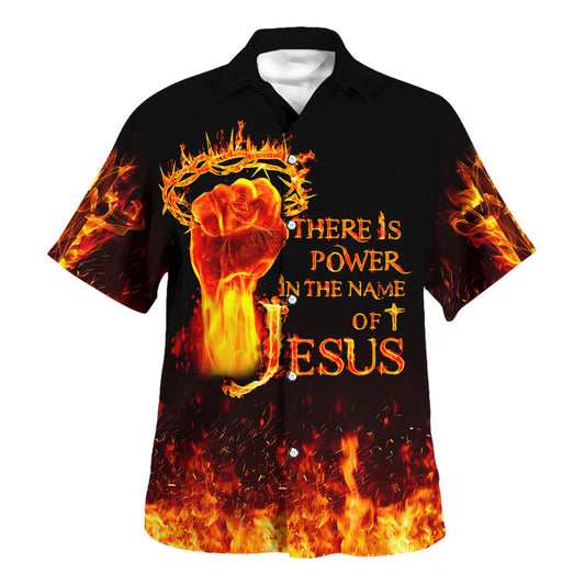 The Feet Of Jesus There Is Power In The Name Of Jesus Hawaiian Shirt For Men And Women - Christian Summer Shirt