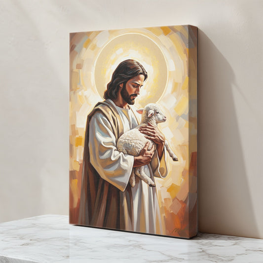 The Good Shepherd III, Christian Canvas Wall Art, Christmas Gift Ideas, Christian Home Decor, Ciaocustom