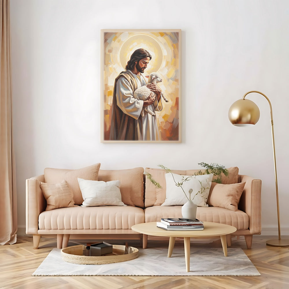 The Good Shepherd III, Christian Canvas Wall Art, Christmas Gift Ideas, Christian Home Decor, Ciaocustom